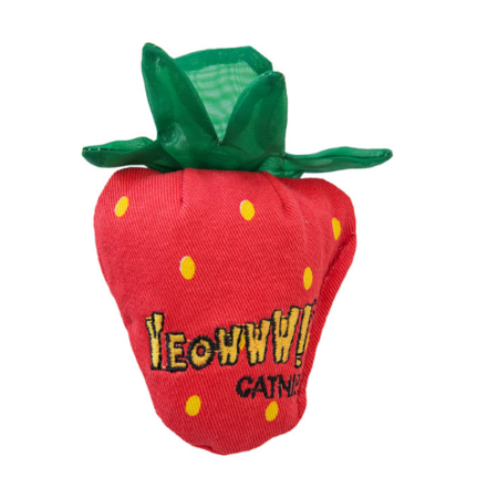 Yeowww Cat Toy Catnip Strawberry Red-Yeowww