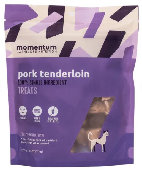 MOMENTUM CAT TREAT 2.5 OZ-PORK TENDERLOIN