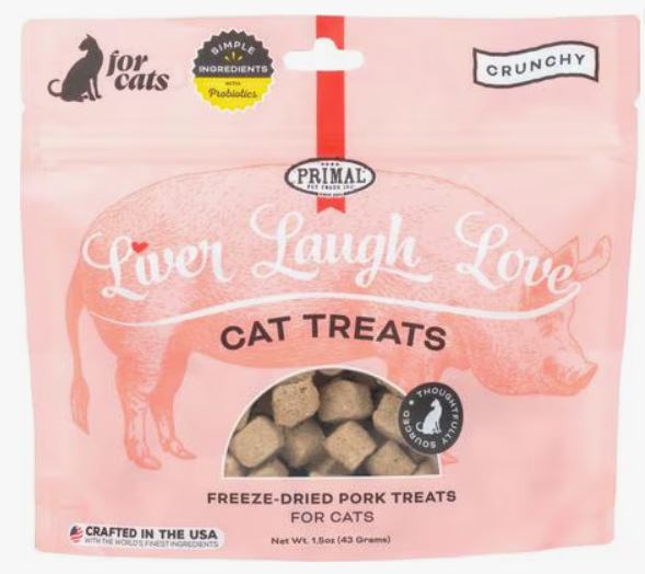Primal Treat Cat Fd Liver Laug Love 1.-Pork