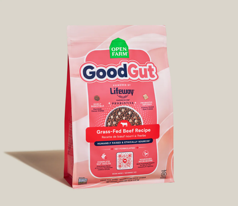Open Farm GoodGut Dry Dog Food-Grass-Fed Beef