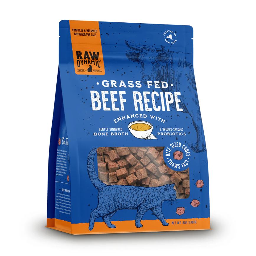 Raw Dynamic Raw Cat Food, Beef Recipe