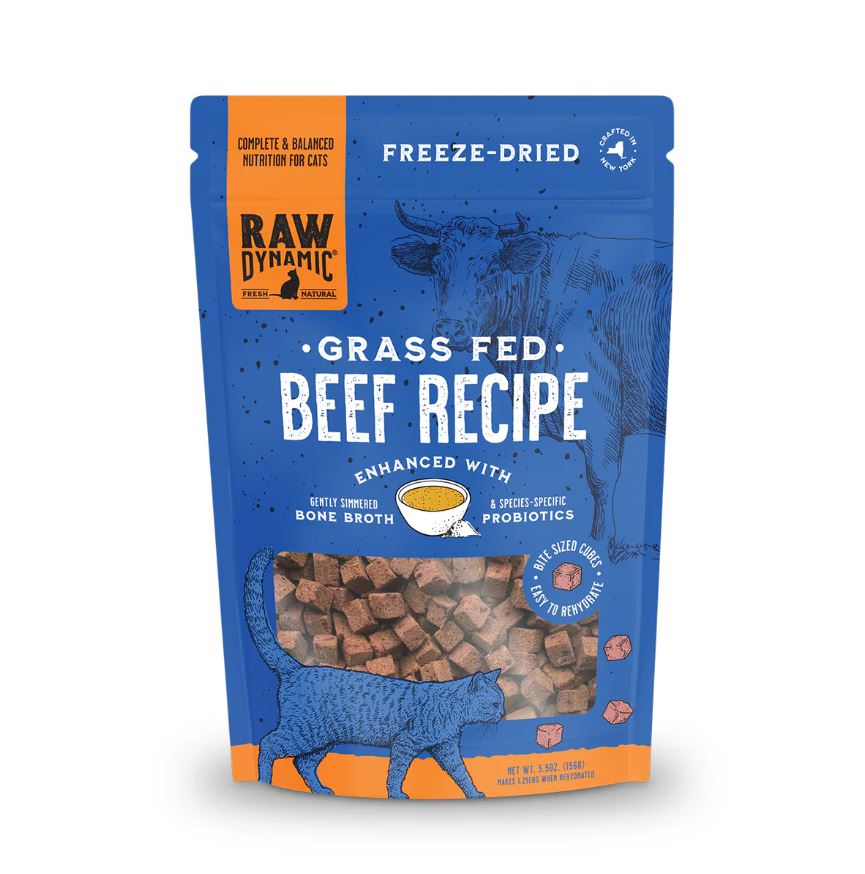 Raw Dynamic Freeze-Dried Raw Cat Food, Beef Recipe