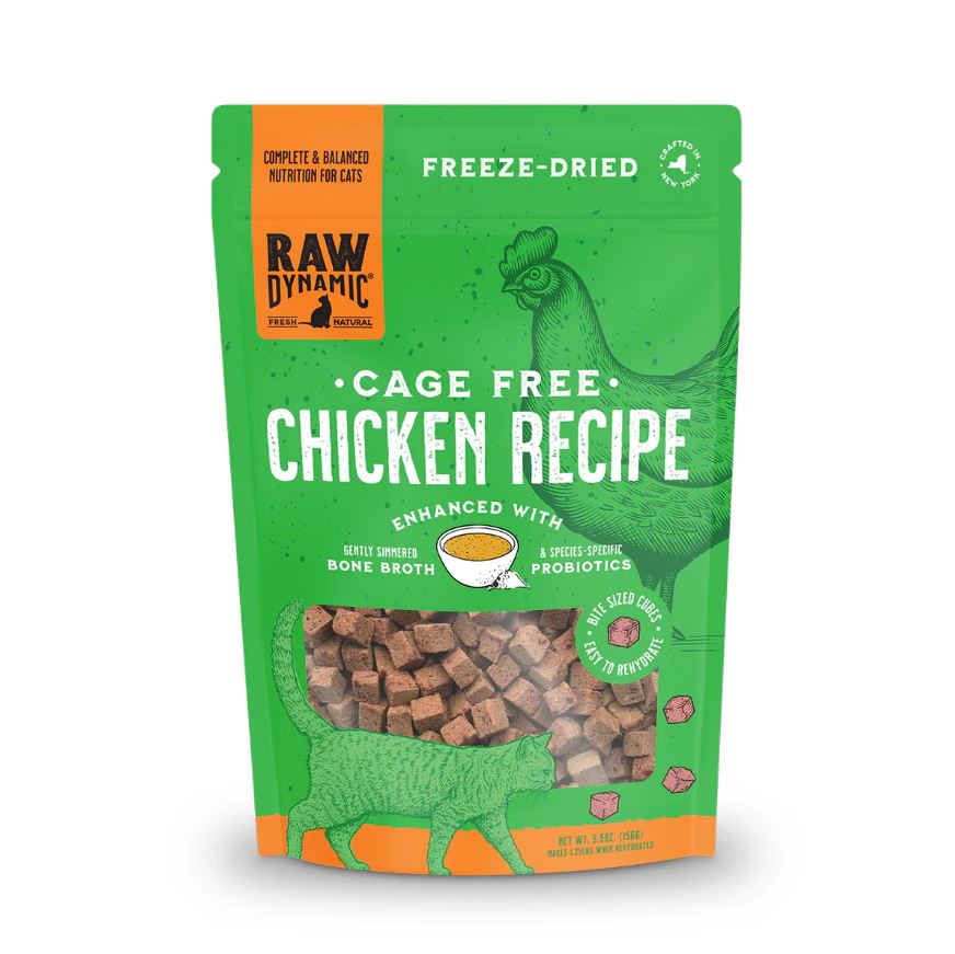 Raw Dynamic Freeze-Dried Raw Cat Food, Chicken Recipe