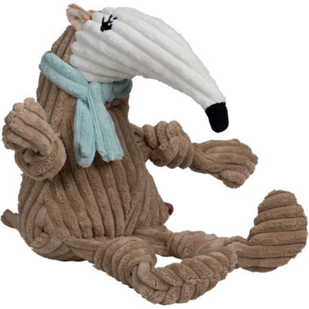 HuggleHounds Dog Toy Knottie Wild Things Ant Eater Large