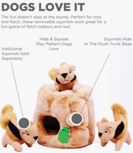 Hide A Squirrel Burrow Toy chart 1 