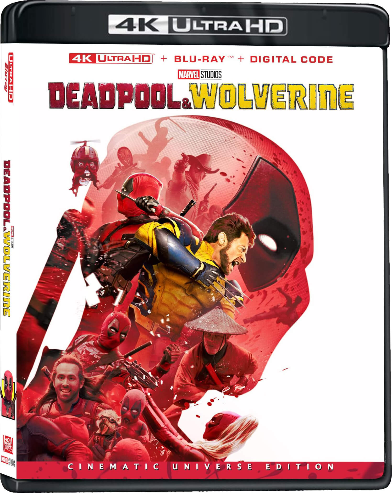 Front Cover (No Slipcover) - DEADPOOL & WOLVERINE (2024)/REYNOLDS/JACKMAN/CORRIN@R@4K ULTRA HD + BLU-RAY