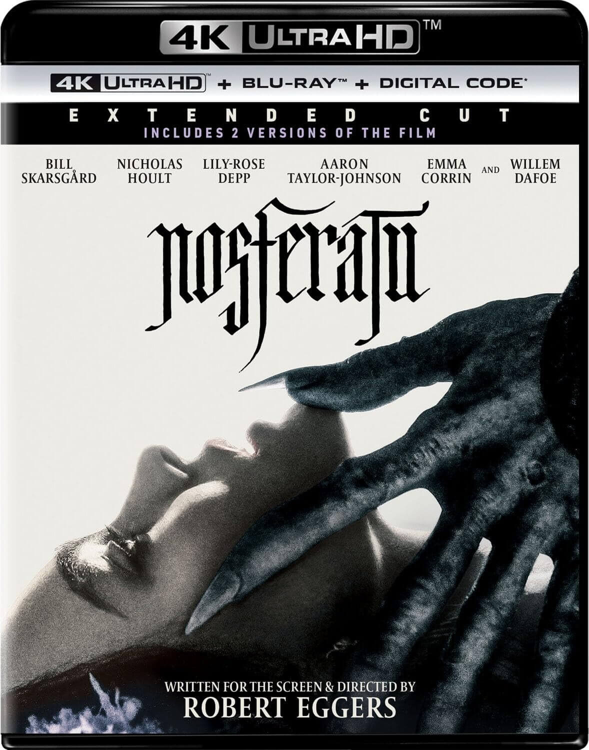 Front Cover - NOSFERATU (2024)/SKARSGÅRD/HOULT/DEPP@R@4K ULTRA HD + BLU-RAY